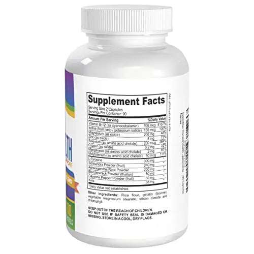3-Month Thyroid Support Supplement (All-in-1 Formula) with 14 Active Ingredients Elevate Recovery Supplements Au supplements