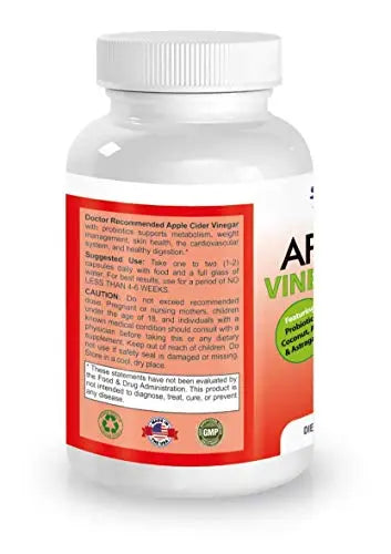Apple Cider Vinegar Capsules - 100% Organic Apple Cider Vinegar Pills 1500 mg DOCTOR RECOMMENDED SUPPLEMENTS Au supplements