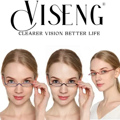 Viseng 2 Pairs Slim Pocket-Sized Metal Reading Glasses: Your Stylish Travel Companion Viseng Au supplements