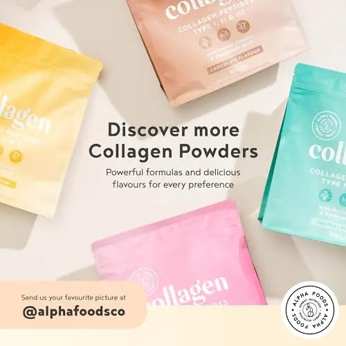 Collagen Powder with Hyaluronic Acid 400g - Premium Bovine Collagen Type I, II, III Alpha Foods Au supplements