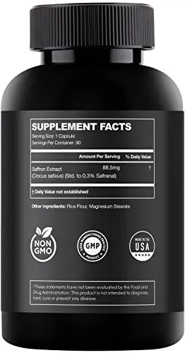 Saffron Supplements - 100% Pure Saffron Extract Mood Enhancer for Women and Men ZuvaLabs Au supplements