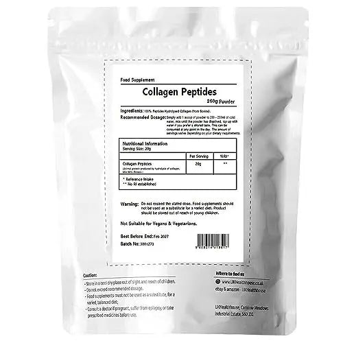 250g UKHealthHouse Collagen Powder, Bovine Collagen Peptides Powder UKHealthHouse Au supplements