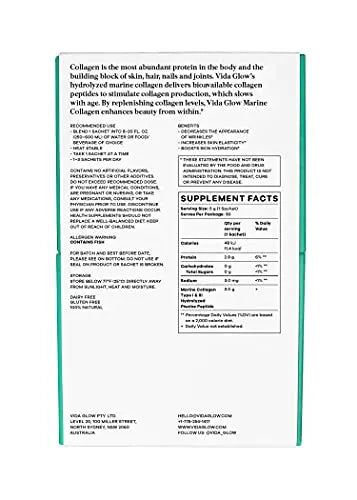 Vida Glow Marine Collagen Powder Sachets Original Vida Glow Au supplements