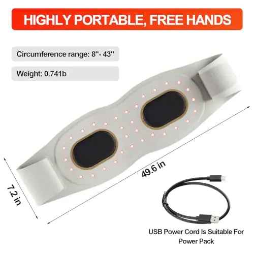 Red Light Therapy Belt Vibrating for Muscle Recovery and Pain Relief DYUF Au supplements