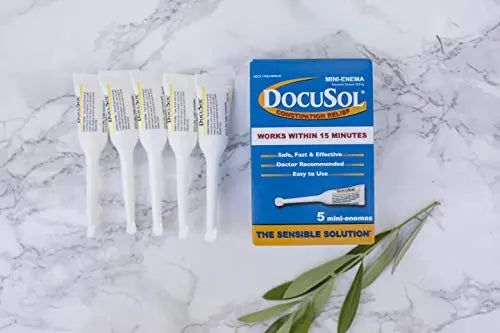 Docusol Docusate Sodium Mini Enema ml, Clear, 0.84 Fl Oz Enemeez Au supplements
