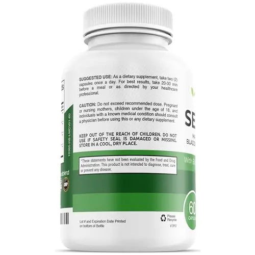 healblend Organic Irish Moss, Bladderwrack, Burdock, & BioPerine - 1405mg with Black Pepper healblend Au supplements