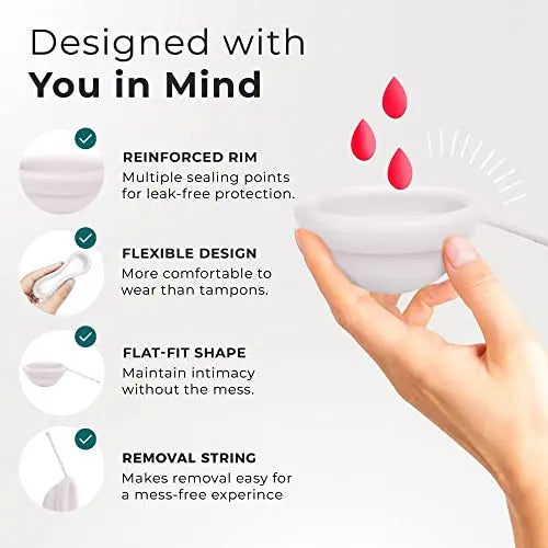 EcoBlossom Reusable Menstrual Disc with Removal String - The Most Reliable Medical Grade Silicone EcoBlossom Au supplements