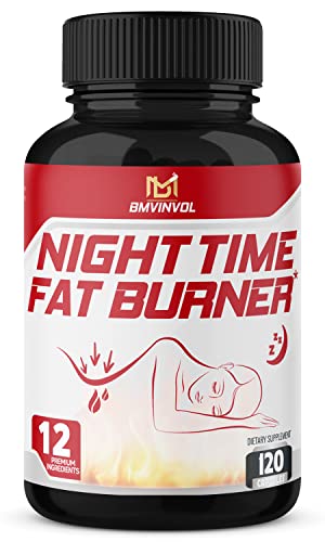 BMVINVOL Night Time Fat Burner 120Capsules, 12-in-1 Powerful Blend of Green Tea BMVINVOL Au supplements