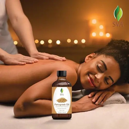 SVA Fenugreek Oil 4oz (118ml) Premium Carrier Oil with Dropper for Hair Care, Hair Oiling, Scalp Massage SVA ORGANICS Au supplements
