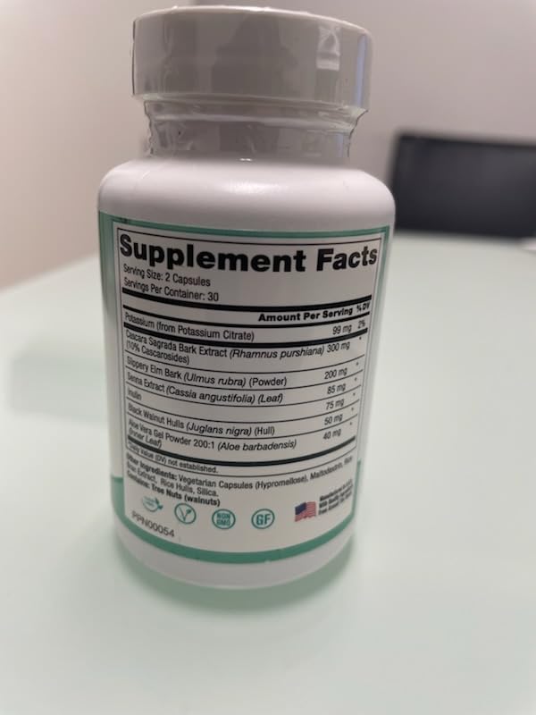 Peak Pure & Natural Colon Support - Colon Cleanse and Detox Supplement for Digestive Health - Gut Health Support with Inulin and Senna Leaf Extracts - with Fiber, Prebiotics, and Probiotics - 1 Pack Peak Pure & Natural Au supplements