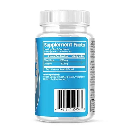 Glutathione Capsules Skin Whitening, Collagen, Unreduced Glutathione Skin Whitening Lidoque Au supplements