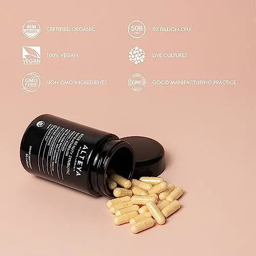 Alteya Organics Beauty Prebiotics + Probiotics and Rose Extracts, Skin Beauty from Within Supplement Alteya Organics Au supplements