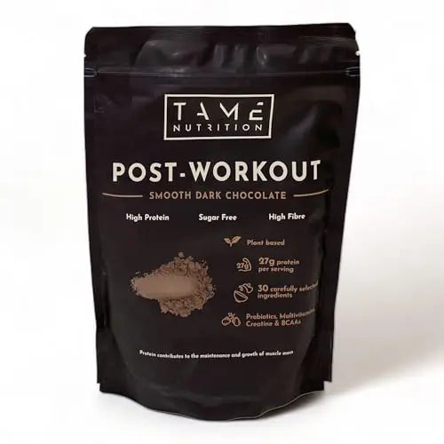 Vegan Post Workout Protein Powder | Dark Chocolate | 301g | Tame Nutrition Tame Nutrition Au supplements