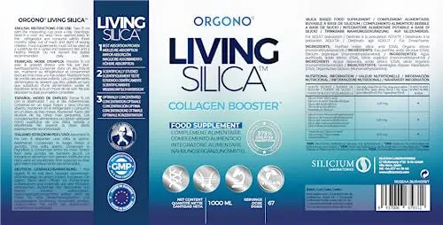 Orgono Living Silica Collagen Booster Liquid | Vegan Liquid Silica Supplement Collagen Booster Orgono Living Silica Au supplements