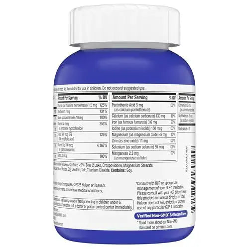 Centrum Nutrient Replenish GLP-1 Nutrition Support Multivitamin for Whole Body Health and Appearance - 180 Tablets, 6 Month Supply Centrum Au supplements