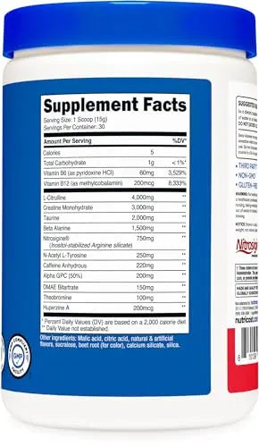 Nutricost Pre-C Pre-Workout Complex with Creatine (Fruit Punch | 30 Servings) Powder Nutricost Au supplements