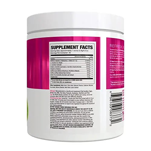 Her Thermogenic Amino Women's Pre Post & Intra Workout Booster (Strawberry Kiwi,30 Servings) NLA for Her Au supplements