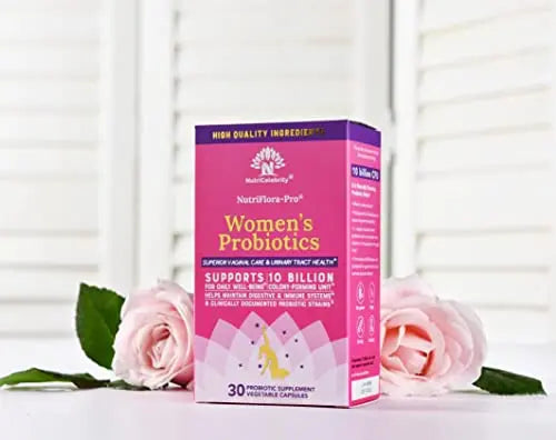 NutriCelebrity NutriFlora-Pro Probiotics for Women - Support Vaginal, Urinary Health (UTI) Nutricelebrity Au supplements