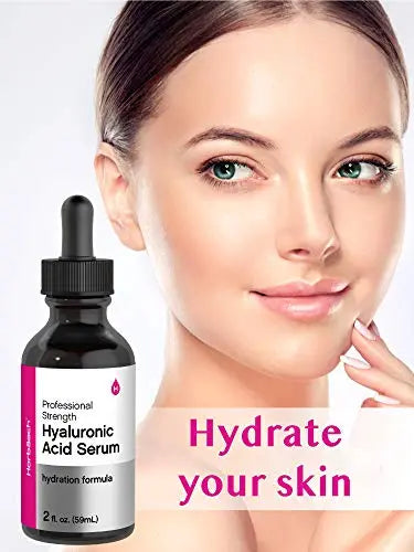 Hyaluronic Acid Serum For Face | 2 oz | Paraben & SLS Free Moisturizer | by Horbaach Horbäach Au supplements