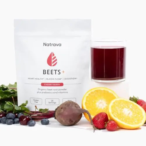 Natrava Beets+ | Organic Beet Root Powder, Vitamins, and Prebiotics | Supports Healthy Natrava Au supplements
