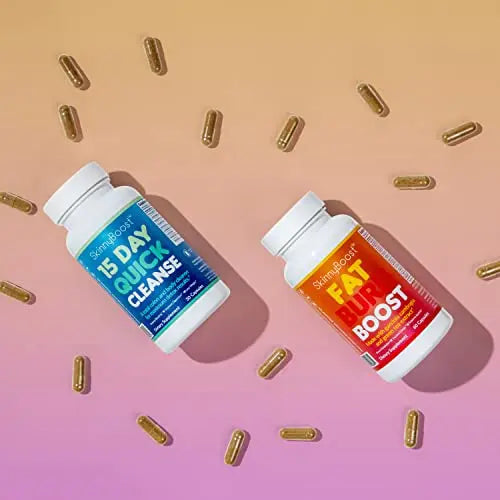 SkinnyBoost Fat Burn & 15 Day Quick Cleanse KIT-Vegan Capsules, Easy to Use: Detox SkinnyBoost Au supplements
