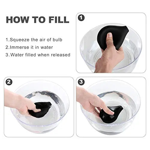 RANEU Enema Bulb Douche Enema Kit for Women & Men with 3 Nozzles (Black, 4 Piece Set) RANEU Au supplements