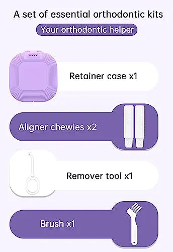 HEMILAB® Retainer Case, Slim Aligner Case with Vent Holes, Compatible with Invisalign HEMILAB Au supplements