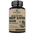 Grass Fed Desiccated Beef Liver Capsules (180 Pills, 750mg Each) - Natural Iron, Vitamin A Wholesome Wellness Au supplements