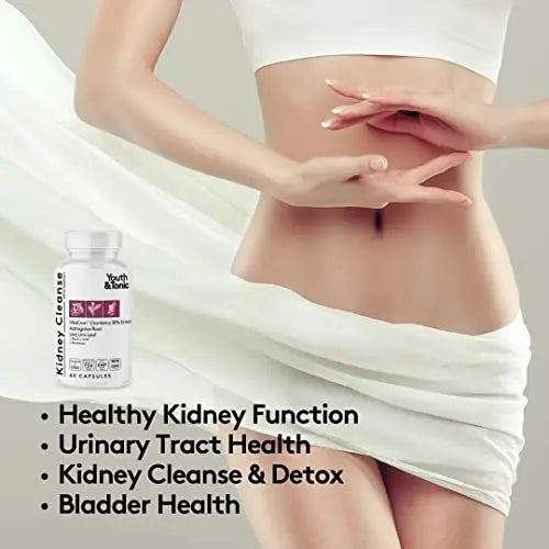 Youth & Tonic Kidney Cleanse Detox for Residual Metabolic Waste & Excess Body Water Youth & Tonic Au supplements