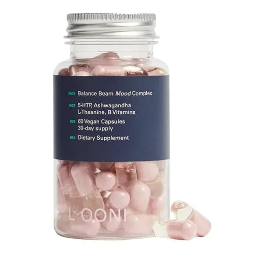 LOONI Balance Beam Mood Complex Supplement | PMS Relief with Ashwagandha, Vitamin B12 L·OONI Au supplements