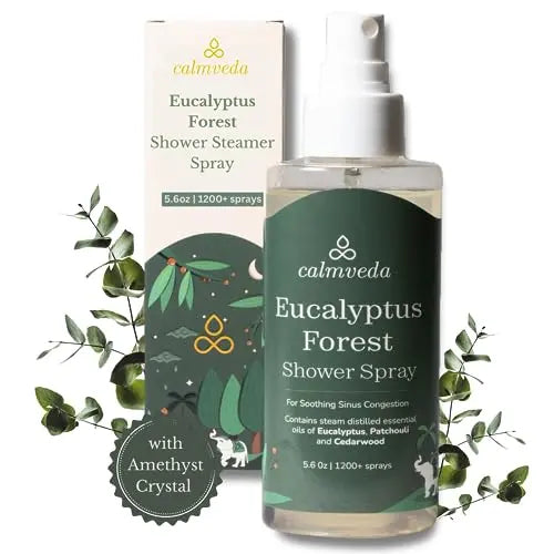 Eucalyptus Shower Spray Spa Feel - Escape to Serene Eucalyptus Forest (1200+ Sprays) Calmveda Au supplements
