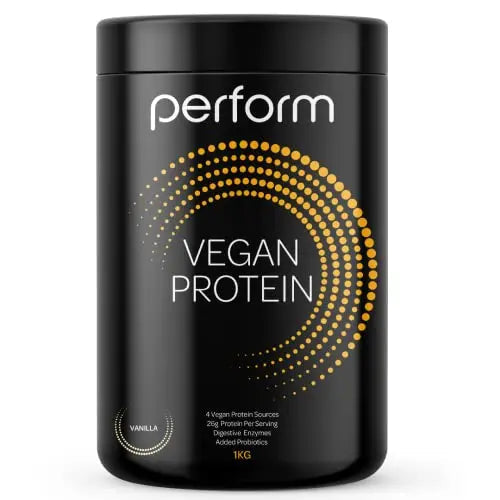 Vegan Protein Powder | 1kg | 30 Servings | 4 Protein Sources | Perform (Double Chocolate) ROS Nutrition Au supplements