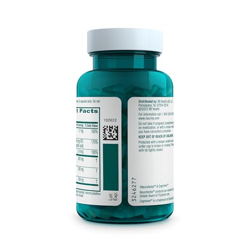 NEURIVA Ultra Decaffeinated Clinically Tested Supplement for Mental Alertness, Memory, Focus & Concentration, Cognivive, Neurofactor