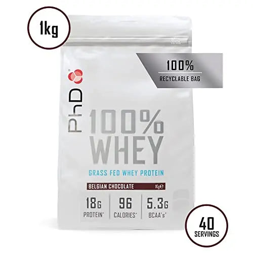 PhD Nutrition 100 Percent Whey, Grass Fed Whey, Lean Muscle Protein Powder PhD Au supplements