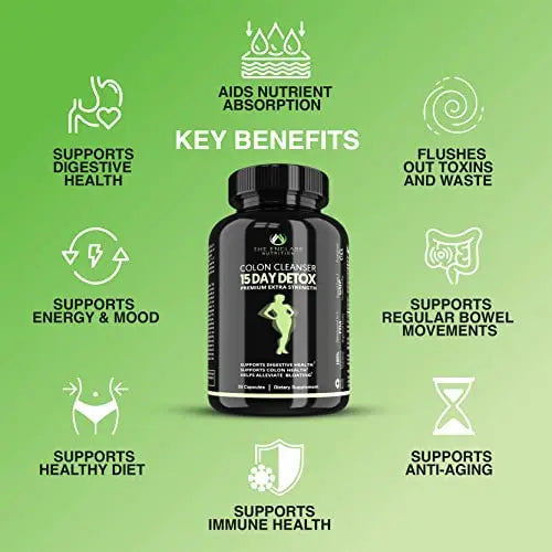 Colon Cleanser Detox. Premium 15 Day Fast-Acting Detox Cleanse Diet Pills, Probiotic THE ENCLARE NUTRITION Au supplements