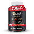 Qunol CoQ10 100mg Softgels, Ultra CoQ10 100mg, 3x Better Absorption, Antioxidant 