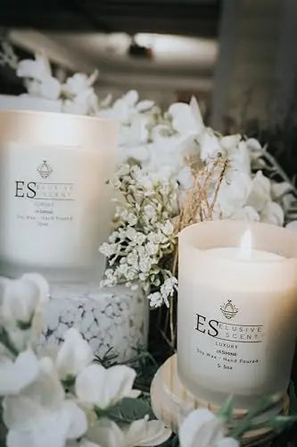Jasmine | 5.5oz | Luxury Candle | Scented Candle | Aromatherapy | Essential Fragrance Oils Elusive Scent Au supplements