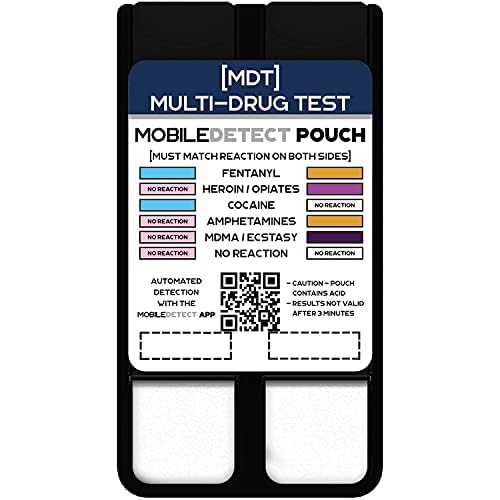 MobileDetect Pouch Residue Detection Multi-Drug Test Kit - Rapid Surface Residue Detector MobileDetect Pouch Au supplements