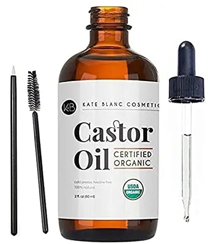 Kate Blanc Cosmetics Castor Oil (2oz), USDA Certified Organic, 100% Pure, Cold Pressed Kate Blanc Cosmetics Au supplements