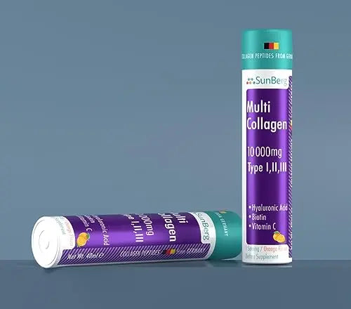 Sunberg Collagen Liquid Shots - 10000mg Collagen Supplement Type I,II,III Hyaluronic Acid Bodygenix Au supplements