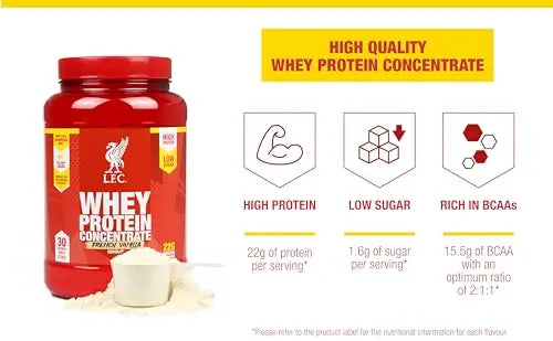 LFC Whey Protein Powder Cookies & Cream Flavour 908g 15.5g naturally-occurring BCAAs Vector Consumer Au supplements