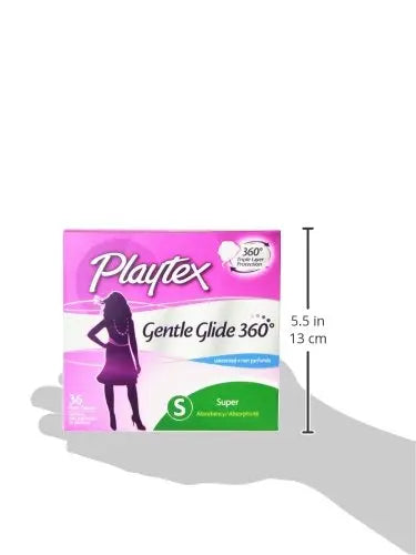 Playtex Simply Gentle Glide Unscented Tampons, Super Absorbency, 36 Count (Pack of 1) PLAYTEX Au supplements