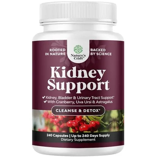 Kidney Support Cranberry Supplement for Women and Men - High Strength Kidney Natures Craft Au supplements