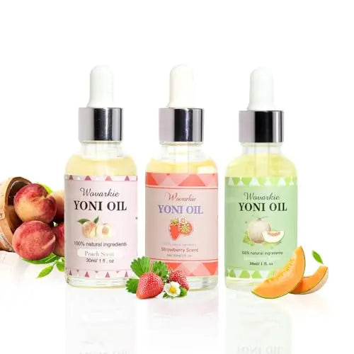 Yoni Oil for Women Set Of 3, 100% Natural Feminine Oil Intimate Deodorant for Women, Eliminates Odor Wovarkie Au supplements