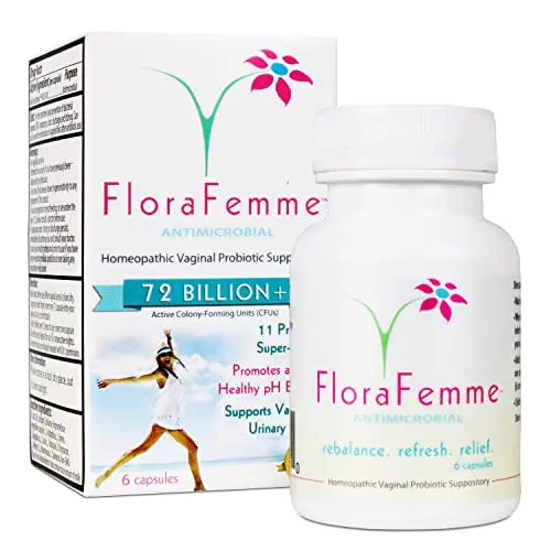 FLORAFEMME - pH Vaginal Probiotics Suppository - Supports pH Balance of Yeast & Bacteria FLORAFEMME Au supplements