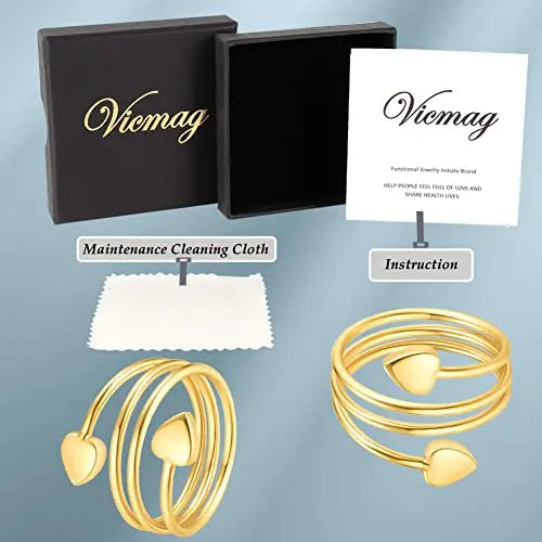 Vicmag Copper Magnetic Ring for Women, Lymphatic Drainage Ring Ladies Fingers Vicmag Au supplements