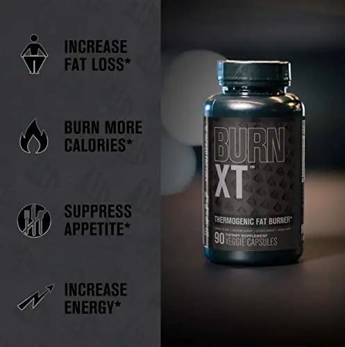 Burn XT Black Thermogenic Fat Burner - Weight Loss Supplement, Appetite Suppressant Jacked Factory Au supplements