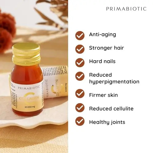 Primabiotic Collagen - Collagen Pack 30 Bottles 30 ml - High Collagen Content [10,000 mg] PRIMABIOTIC Au supplements