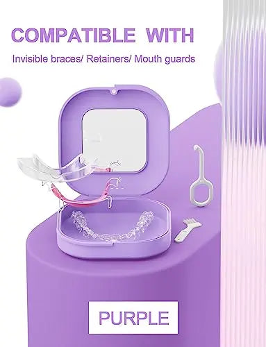 HEMILAB® Retainer Case, Slim Aligner Case with Vent Holes, Compatible with Invisalign HEMILAB Au supplements