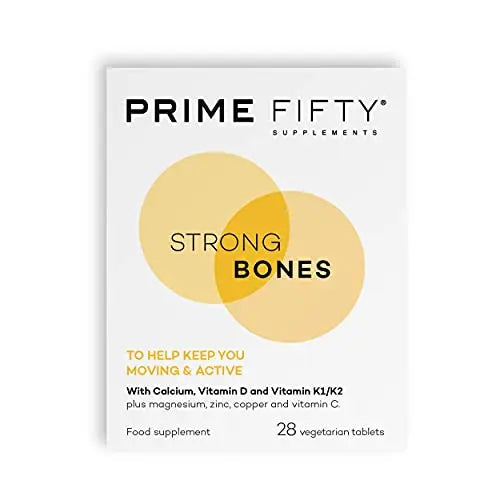 Prime Fifty Strong Bones Supplements – 28 Multivitamin Tablets with Calcium, Magnesium FutureYou Cambridge Au supplements
